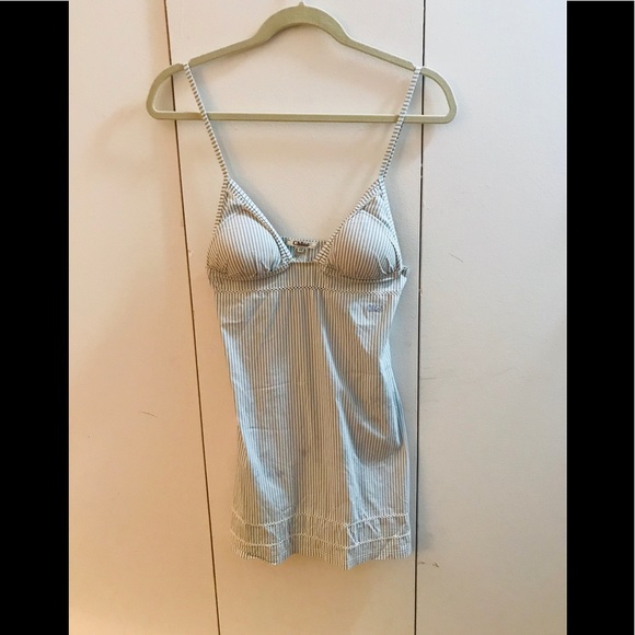 Chloe Dresses & Skirts - Blue and white pin striped mink dress